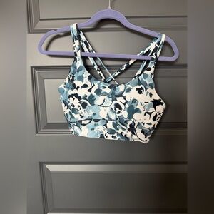 Floral Print Sports Bra